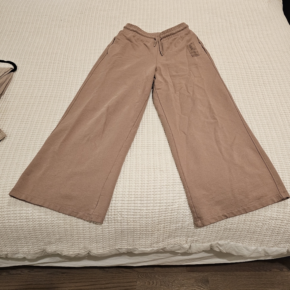Zara Wide-Leg Pants in Tan